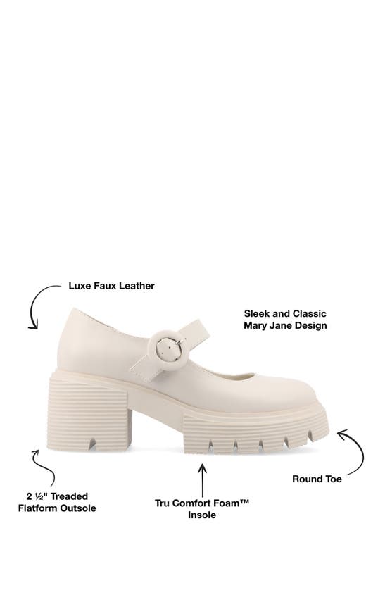 JOURNEE COLLECTION JOURNEE COLLECTION ZARYNN MARY JANE PLATFORM PUMP