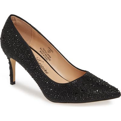 Lauren Lorraine Jewel Pointy Toe Pump
