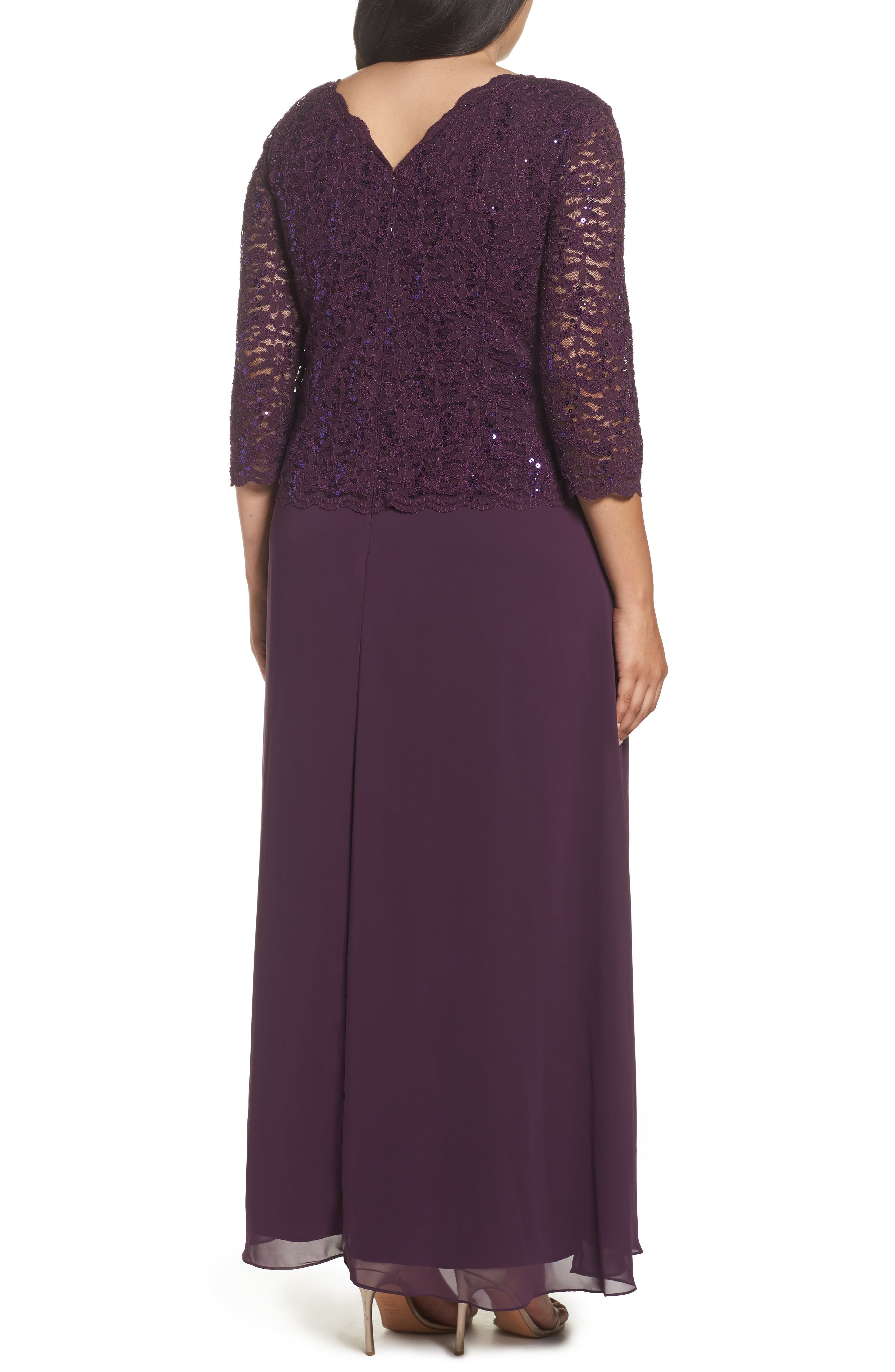 Alex Evenings Mock Two-Piece A-Line 
