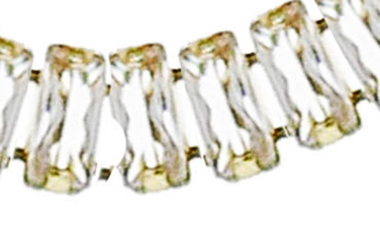 Shop Panacea 14k Gold Plated Baguette Crystal Necklace