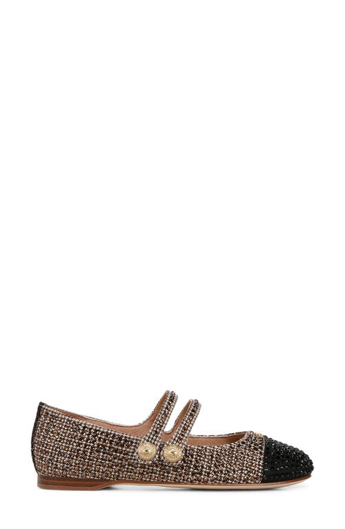 Shop Circus Ny By Sam Edelman Zoey Cap Toe Mary Jane Flat In Black Natural Multi/black