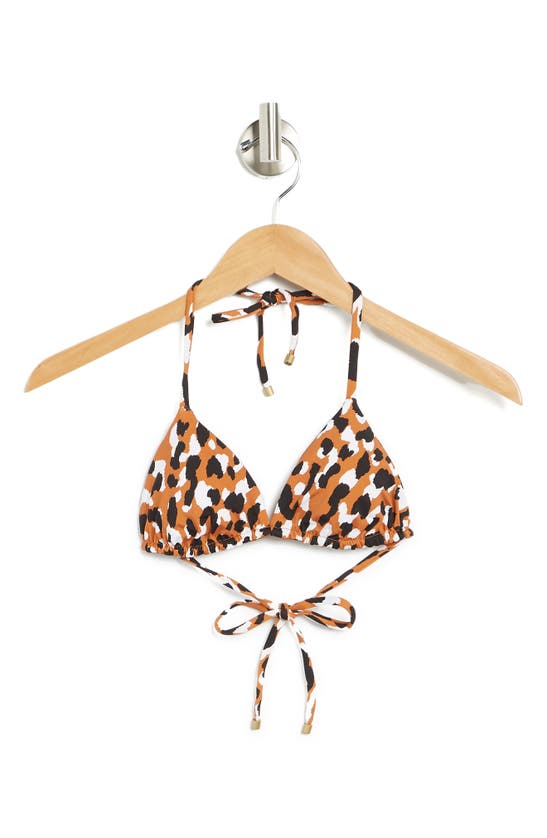 Vitamin A Gia Reversible Triangle Bikini Top In Serengeti