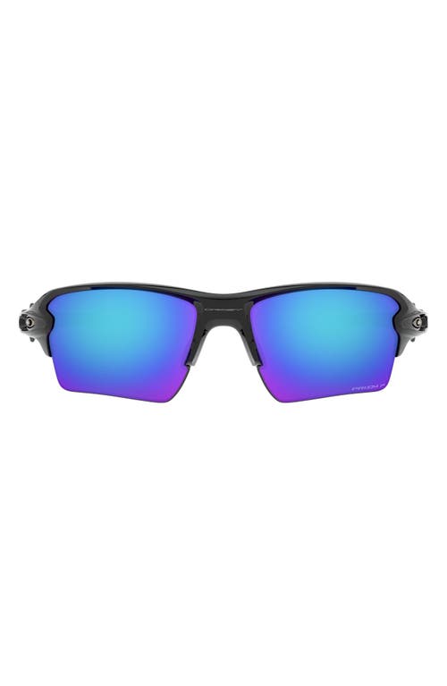 Oakley Flak 2.0 XL 59mm Polarized Sport Wrap Sunglasses in Black/prizm Sapphire Iridium at Nordstrom