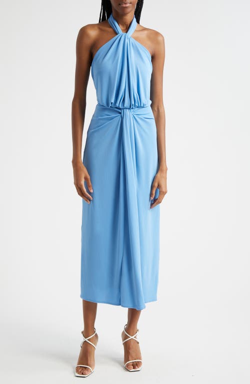 Shop Cinq À Sept Kaily Halter Midi Dress In Flyway