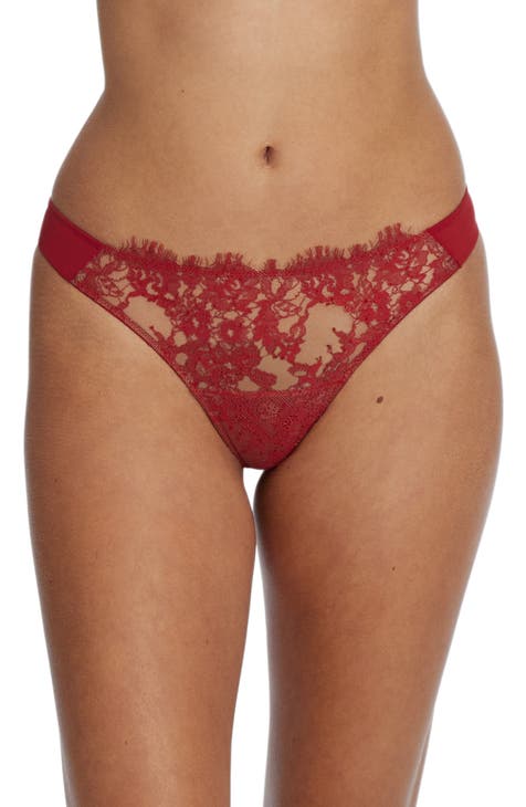 Women's Red Brazilian Panties
