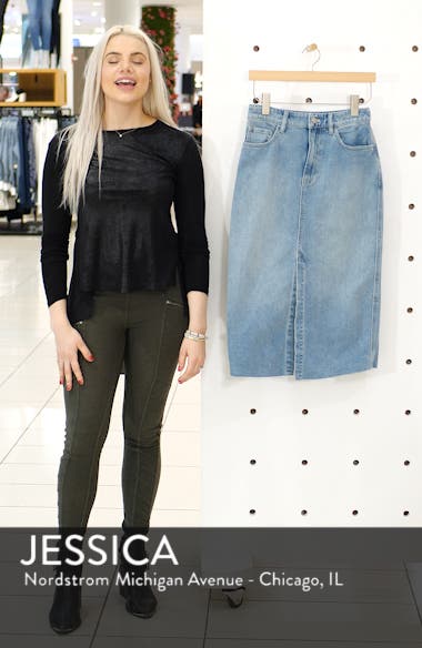 free people wilshire jean skirt