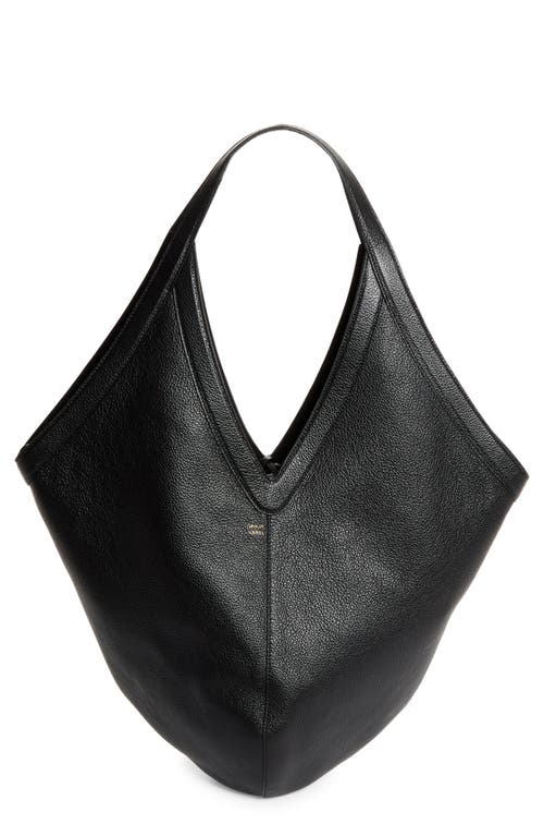 Mansur Gavriel Soft M Leather Hobo Bag in Black at Nordstrom