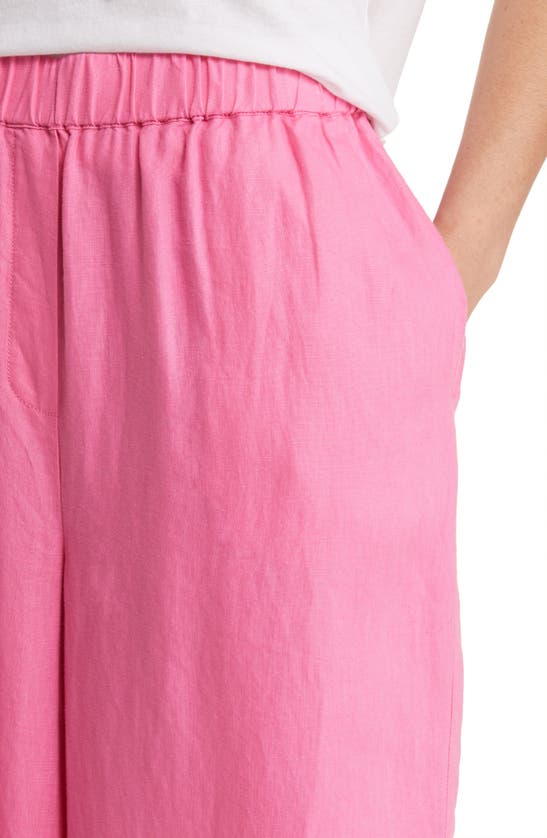 Masai Copenhagen Parini Linen Pull-on Pants In Azalea Pink | ModeSens