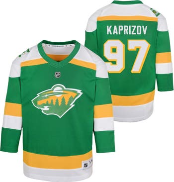 Outerstuff Preschool Kirill Kaprizov Green Minnesota Wild 2023/24 Alternate Replica Player Jersey