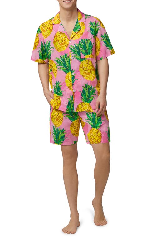 BedHead Pajamas Print Organic Cotton Short Pajamas in Pineapple