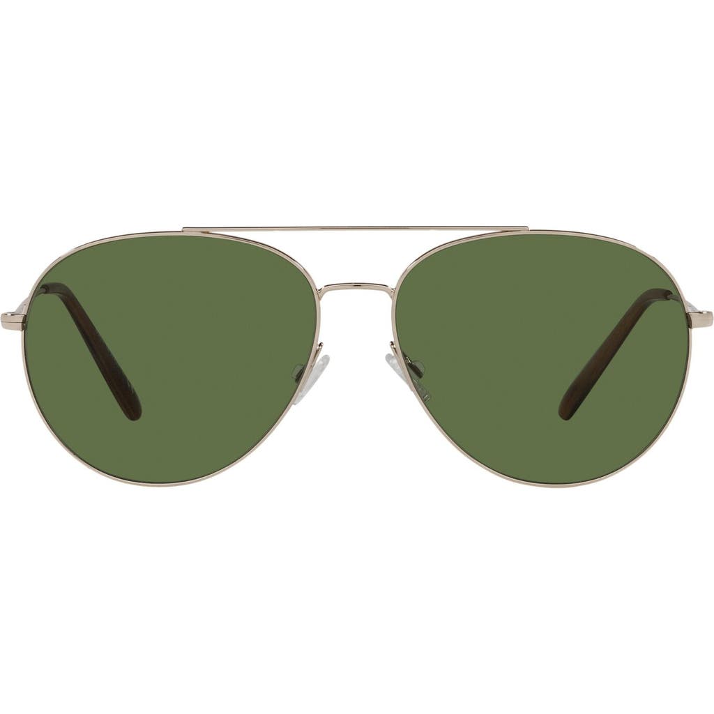 Oliver Peoples Airdale 58mm Tinted Pilot Sunglasses In Metallic