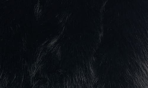 Azalea Wang Jolene Crop Faux Fur Hooded Jacket In Black