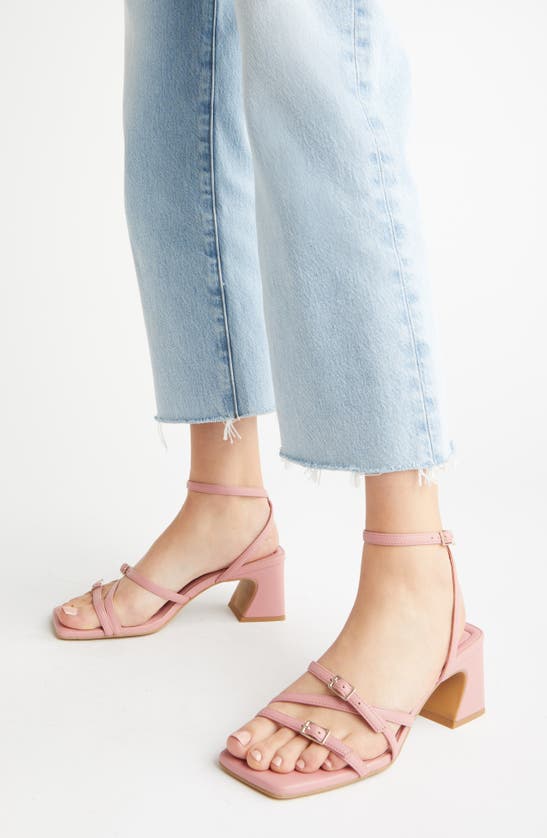 Shop Open Edit Iliana Ankle Strap Sandal In Pink Guava