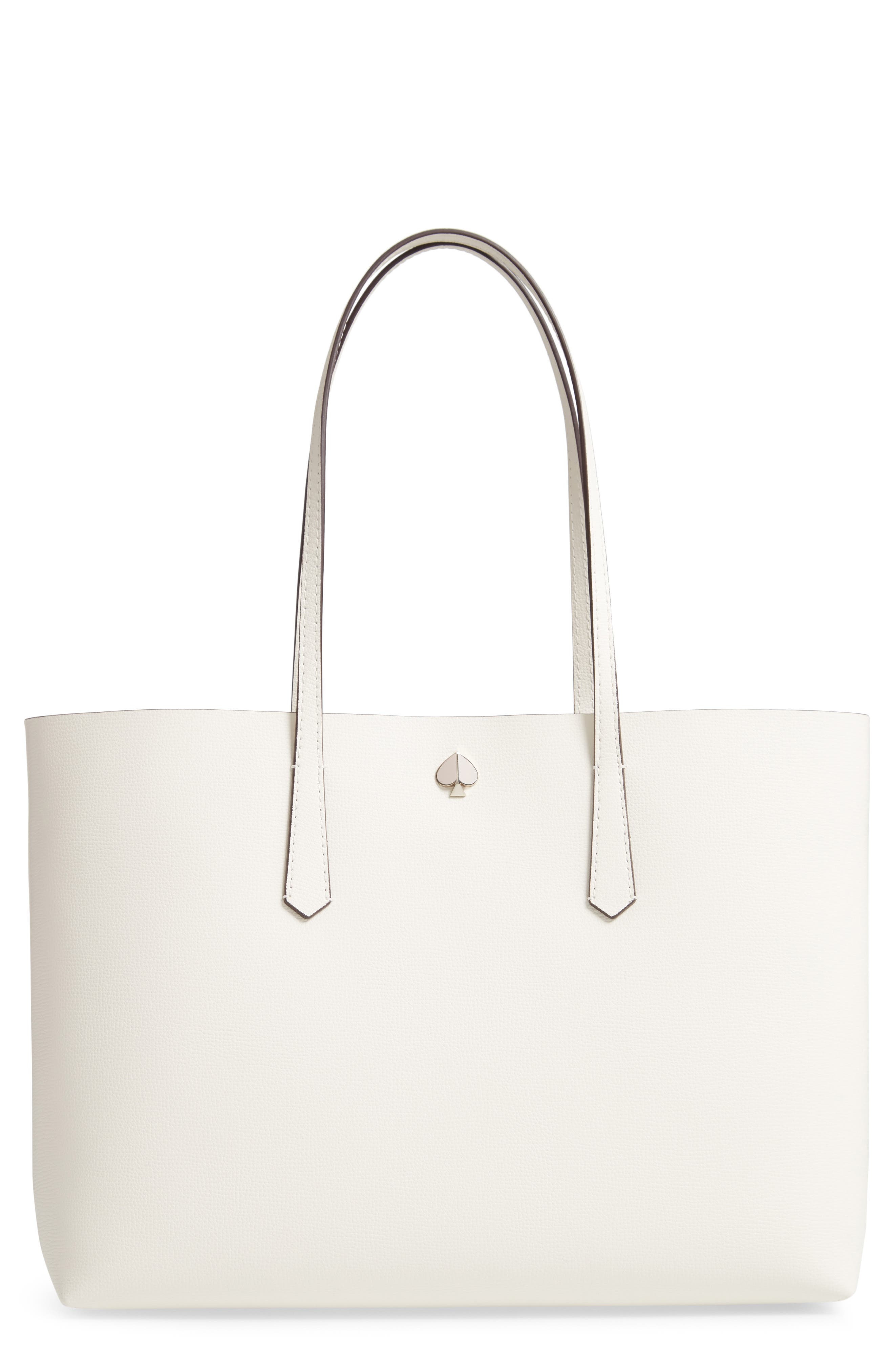 Kate Spade Large Molly Leather Tote In Parchment | ModeSens