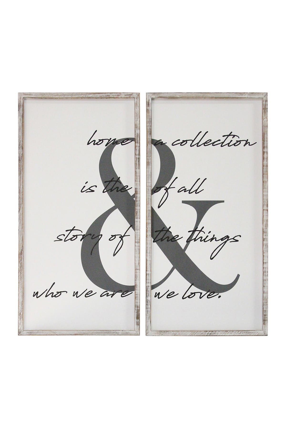 Stratton Home Home Is The Story Wall Art In White Grey Black