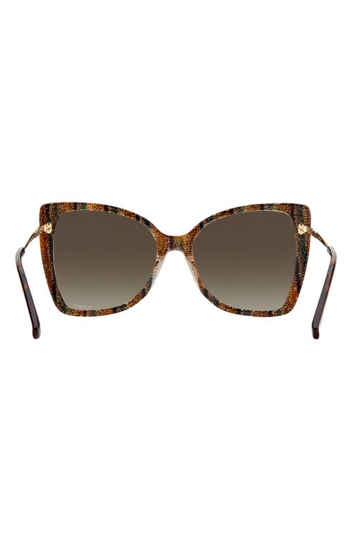 Missoni 58mm Gradient Cat Eye Sunglasses In Havana/brown Gradient