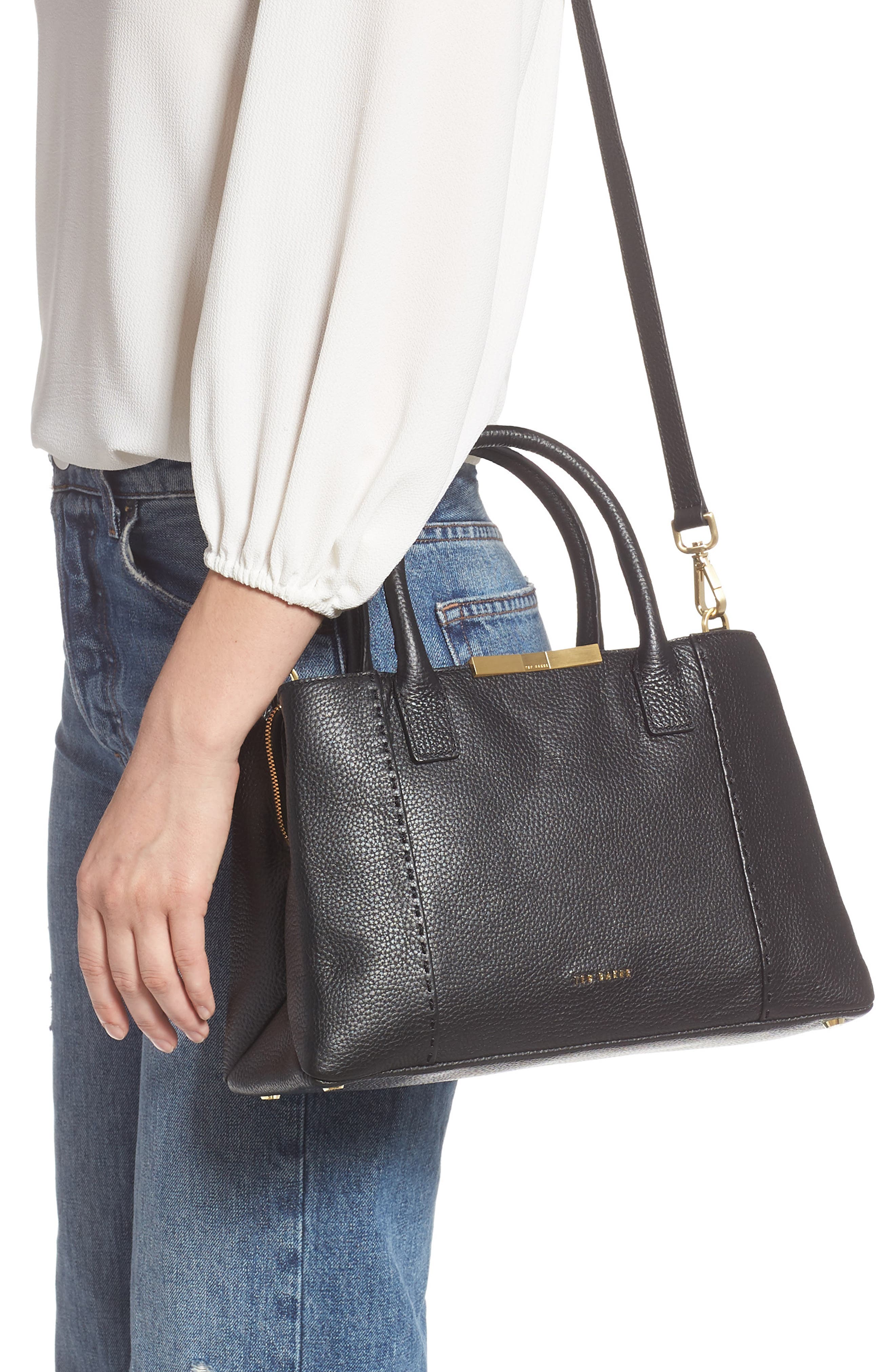 ted baker soft grain leather shoulder bag