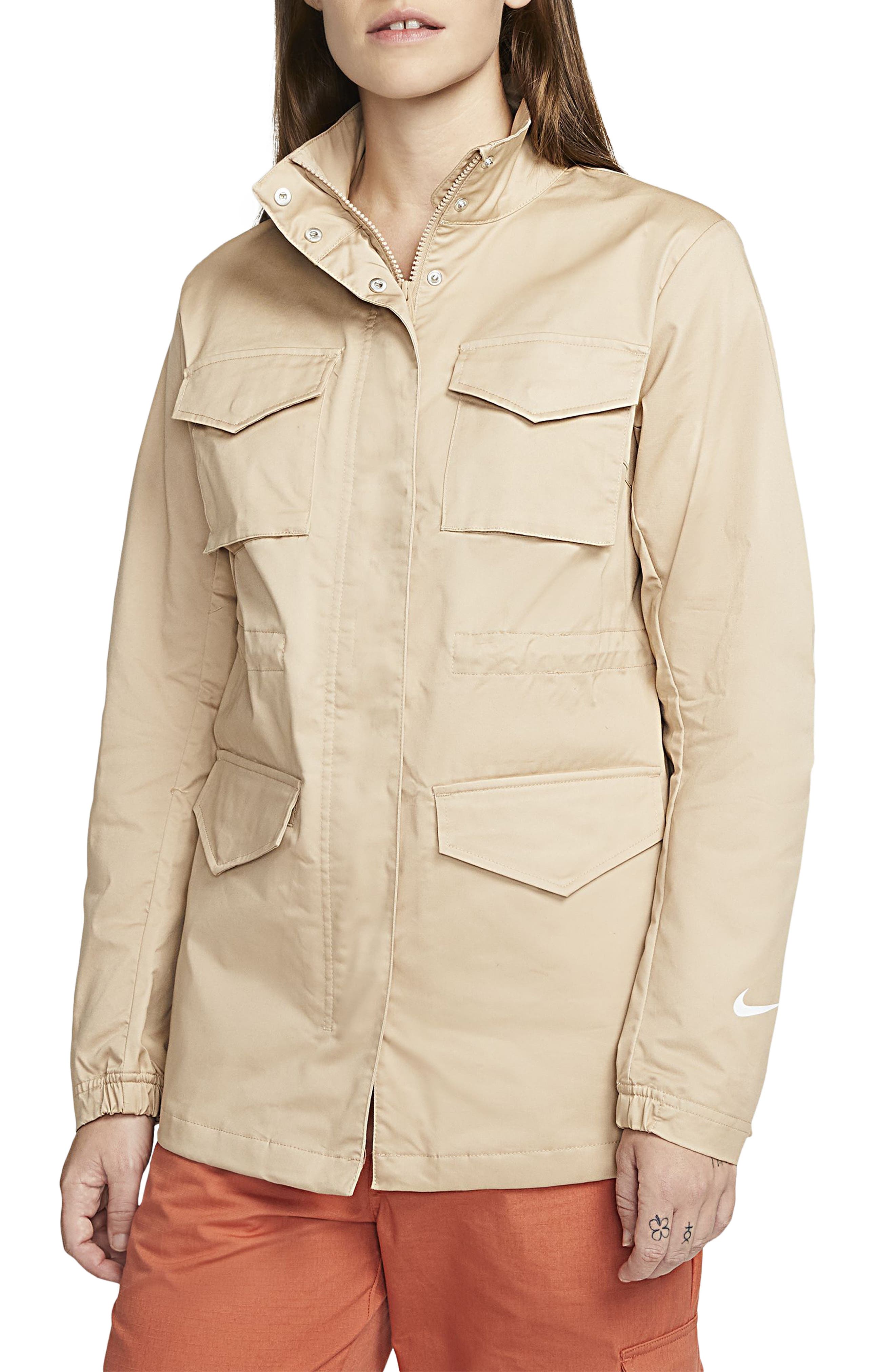 beige nike jacket