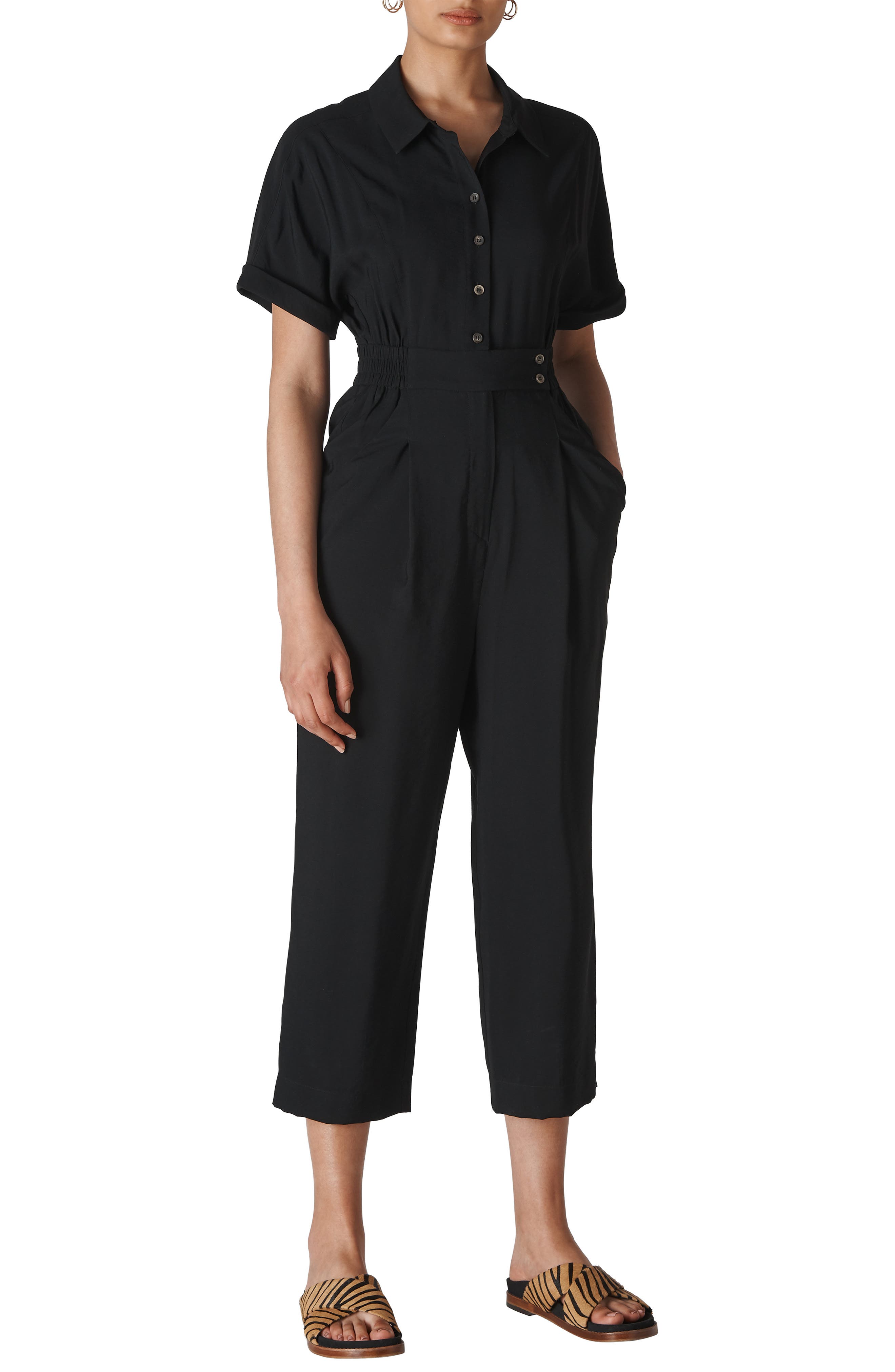 Whistles Suits Lidia Crop Jumpsuit