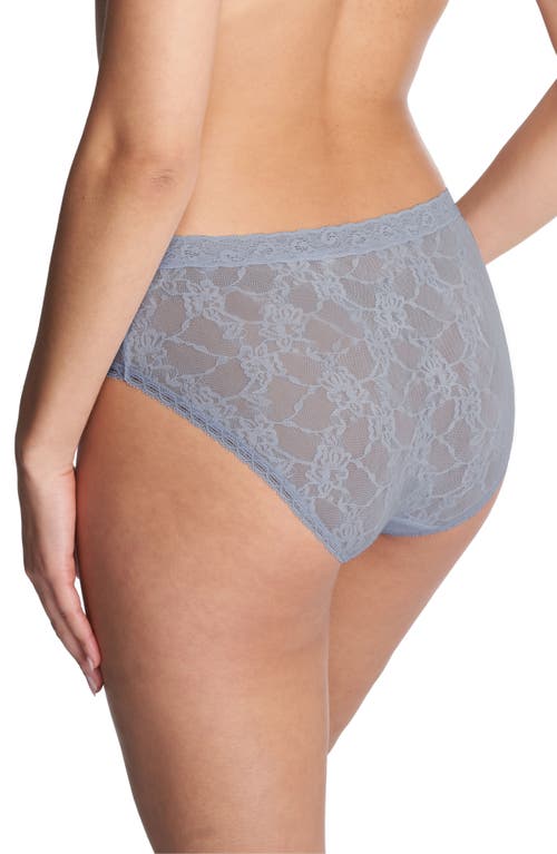 Shop Natori Bliss Allure Lace Briefs In Ocean Storm