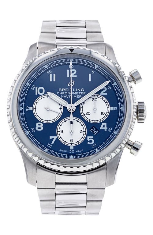 Watchfinder & Co. Breitling  Navitimer 8 Chronograph Bracelet Watch, 43mm In Silver/blue