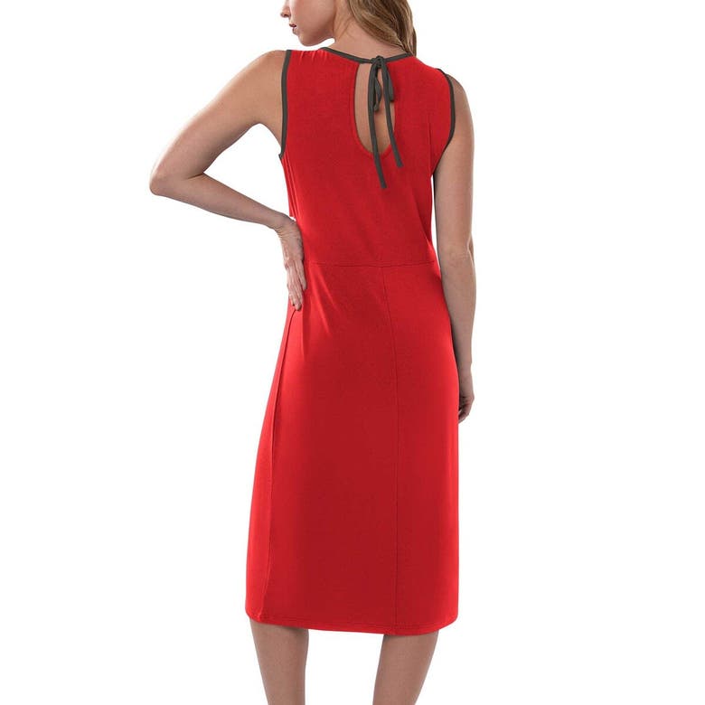 Shop G-iii 4her By Carl Banks Red Tampa Bay Buccaneers Main Field Maxi Dress