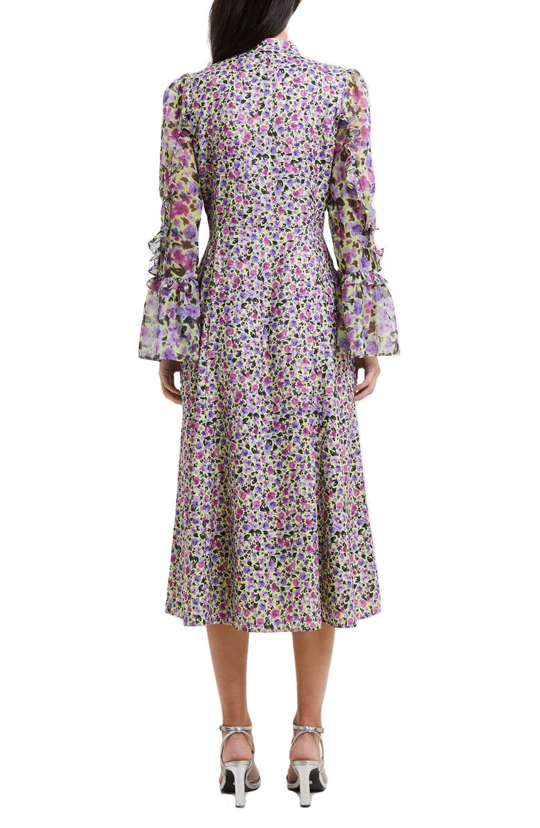French Connection Alezzia Ely Floral Jacquard Long Sleeve Dress | Nordstrom