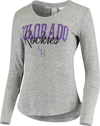 Concepts Sport Heathered Colorado Rockies Tri-blend Long Sleeve T-shirt At  Nordstrom in Gray