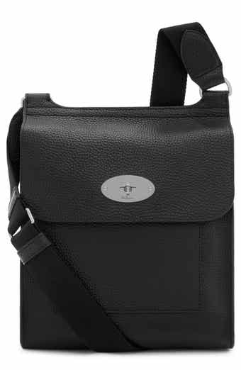 Mulberry Antony Leather Messenger Across Body Bag, Dark Grey