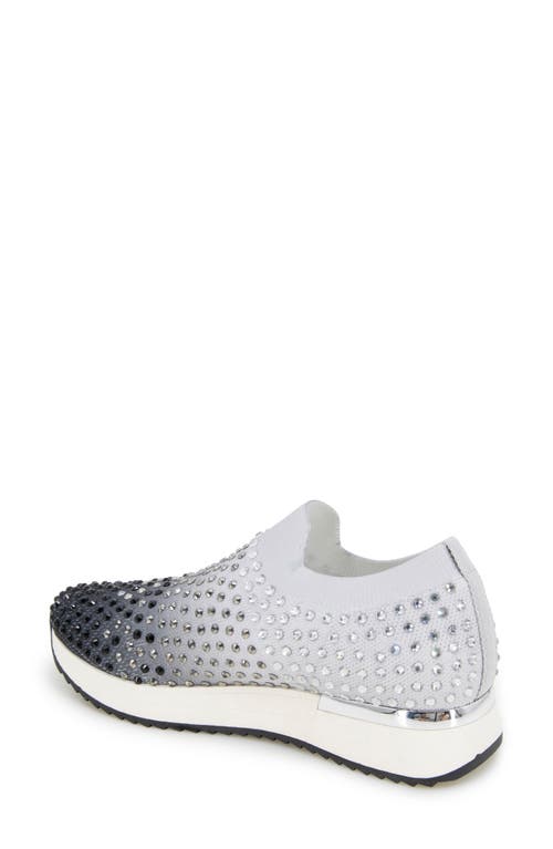Reaction Kenneth Cole Cameron Jewel Jogger Sneaker In Black Ombre Knit