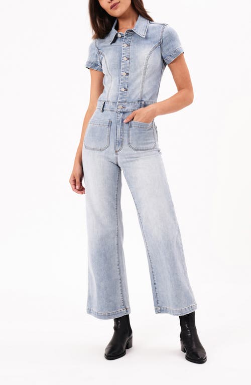 Shop Rolla's Sailor Denim Jumpsuit In Light Vintage Blue