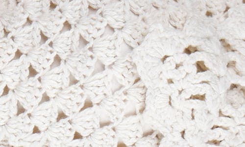 Saachi Crochet Cardigan In Ivory