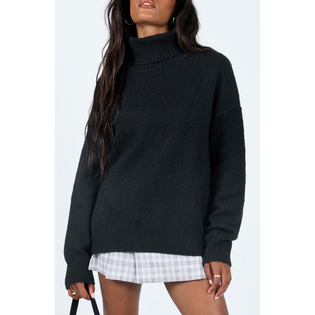 Princess Polly Oswin Turtleneck Sweater In Black