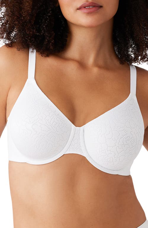Wacoal Women's Inside Job Full Coverage Underwire Bra 855345 In White