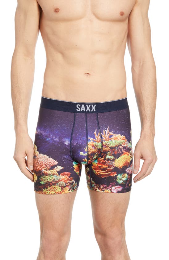 Saxx Volt Boxer Briefs In Galactic Coral