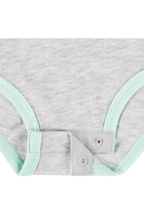 Shop Nike Assorted 3-pack Bodysuit In Grey Heather