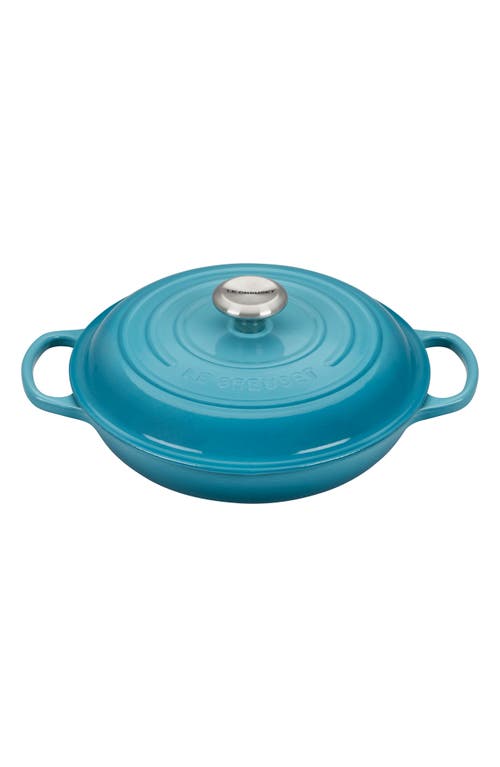 Le Creuset Signature 2.25-Quart Enameled Cast Iron Braiser in Caribbean at Nordstrom