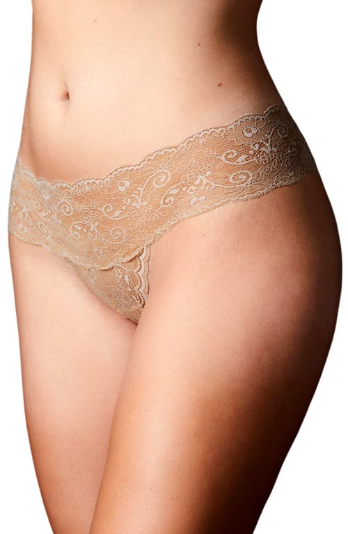 JOURNELLE Sapna Mid Rise Lace Thong at Nordstrom,