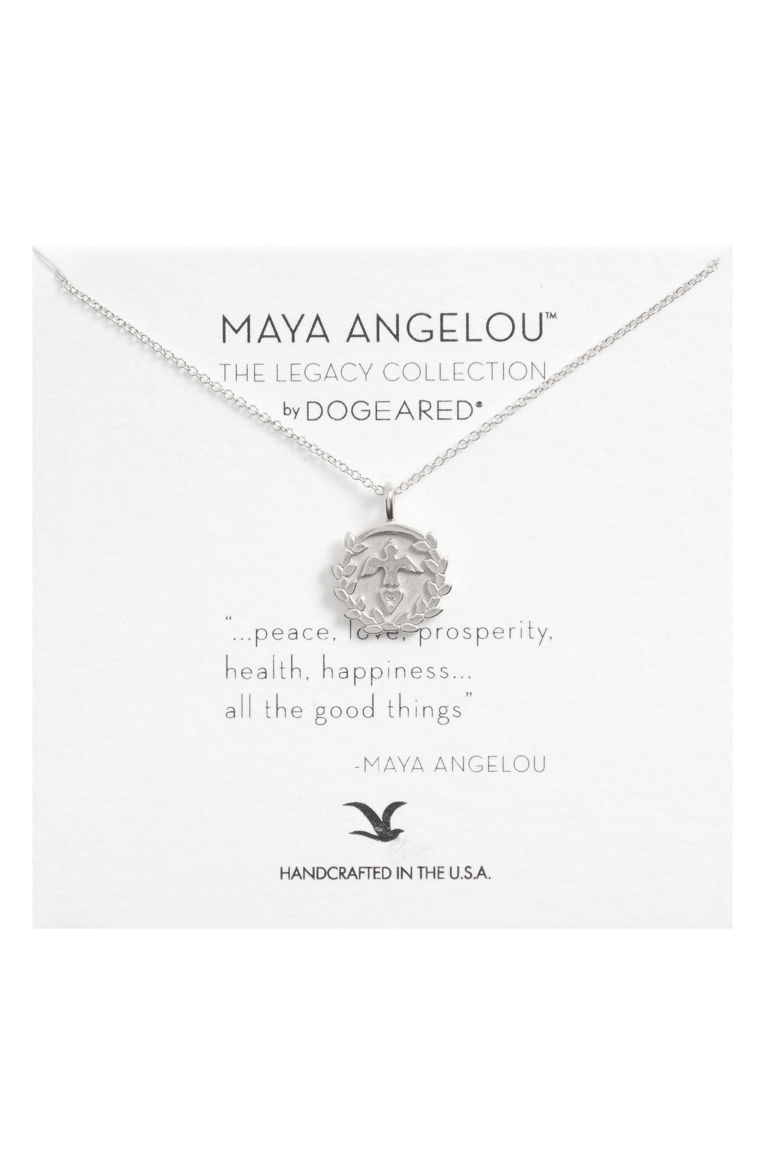 Dogeared Legacy Peace Love Prosperity MultiIcon Pendant Necklace