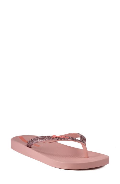 Ipanema Ana Sparkle Flip Flop in Pink Glitt