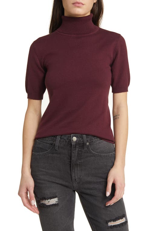 Turtleneck Sweater in Mulberry