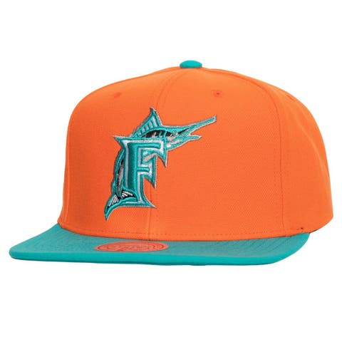 Florida Marlins Mitchell & Ness Cooperstown Evergreen Pro Snapback - White