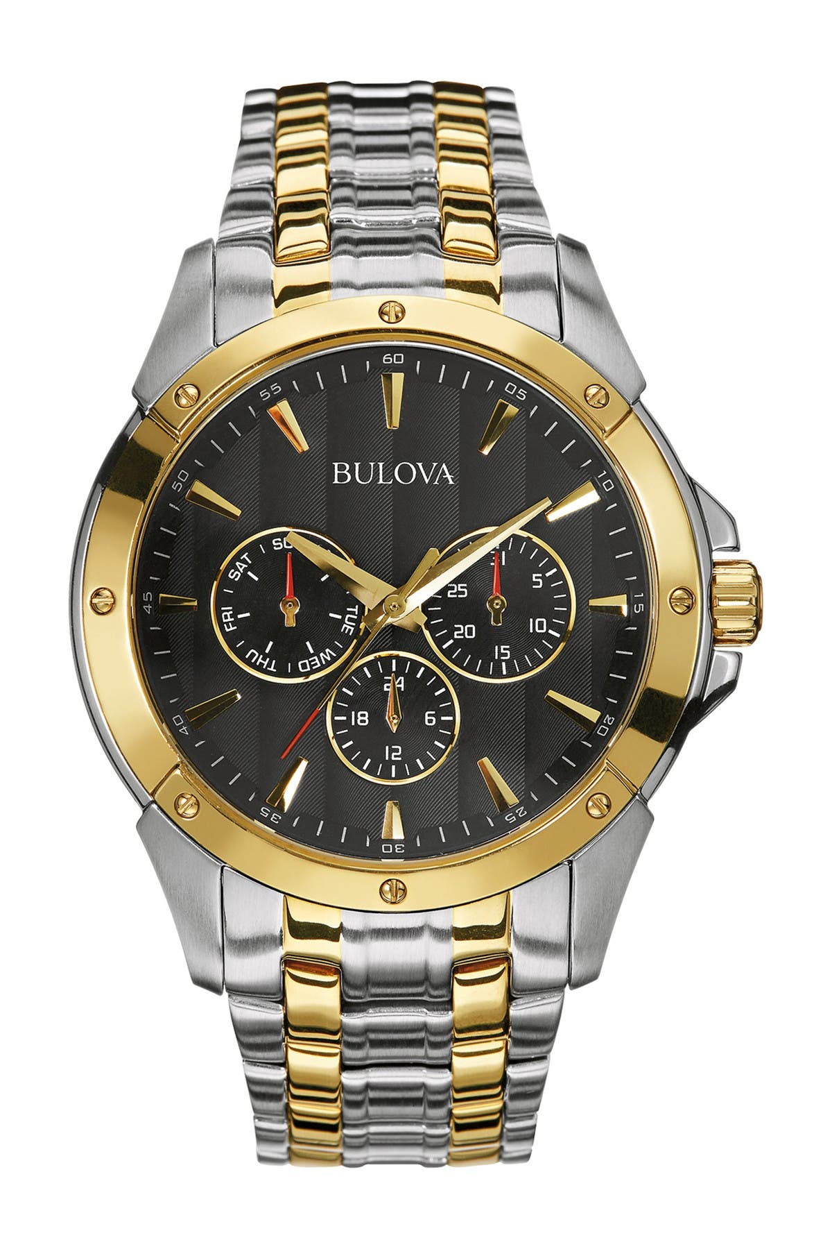 Click to view more detailed imagery on our partner's website Bulova Men's Two-tone Stainless Steel Bracelet Watch