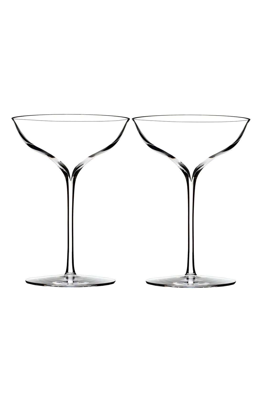 UPC 701587011334 product image for Waterford Elegance Set Of 2 Fine Crystal Champagne Coupes, Size One Size - White | upcitemdb.com