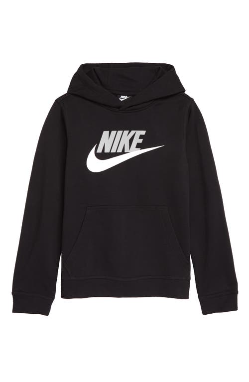 Shop Nike Sportswear Club Fleece Hoodie In Black/lt Smoke Grey