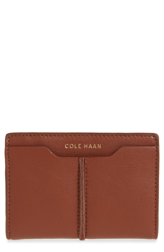 Shop Cole Haan Slim Bifold Wallet In Tan British Tan
