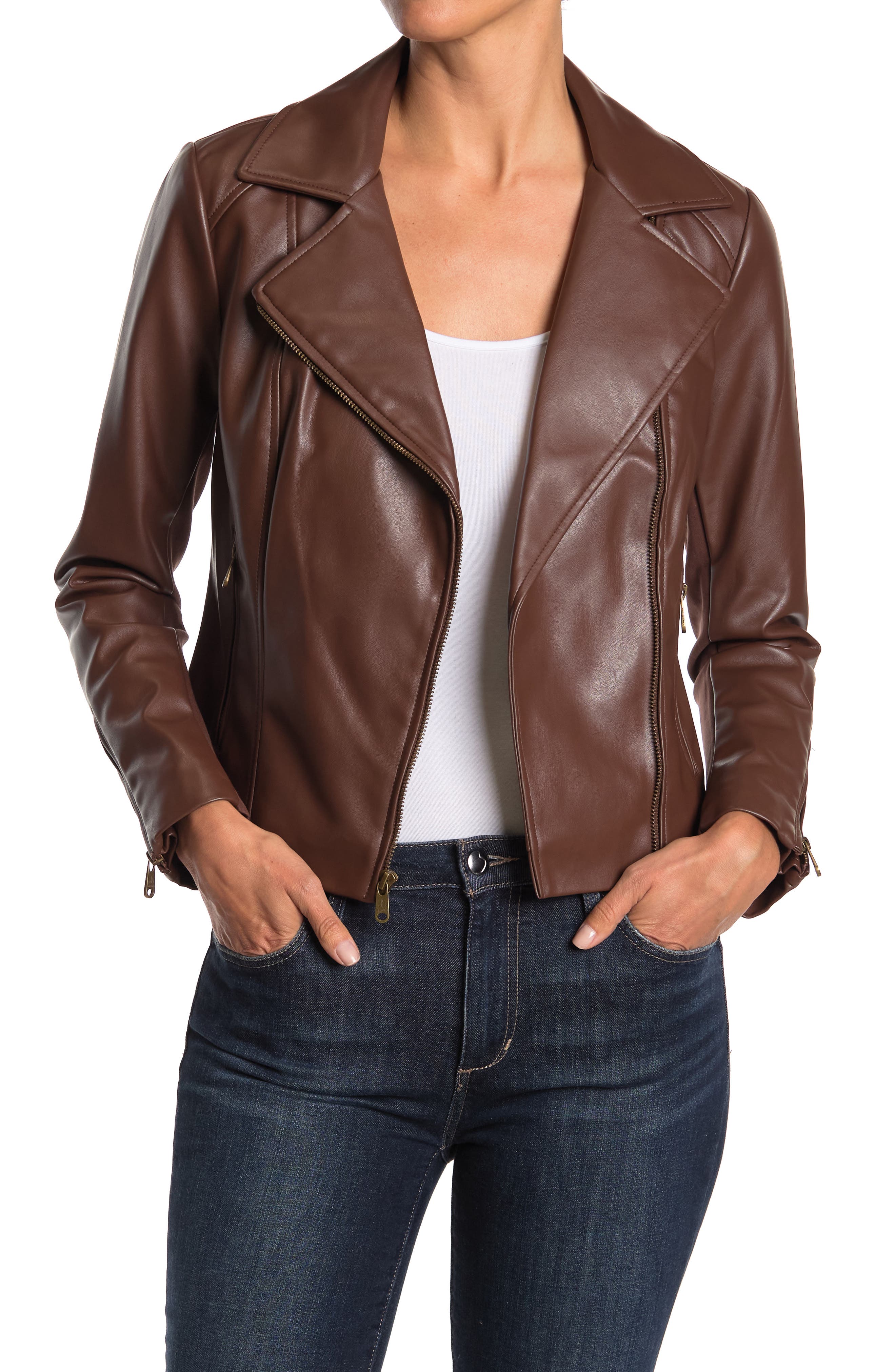 nordstrom rack guess leather jacket