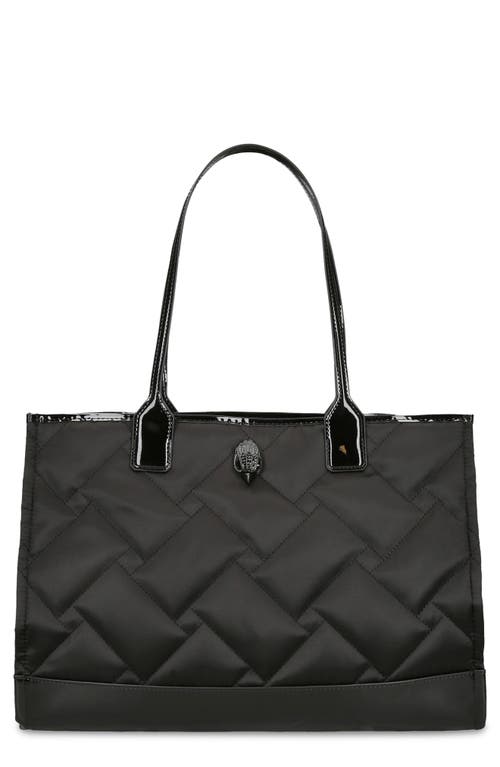 Quilted Shopper Bag in Black