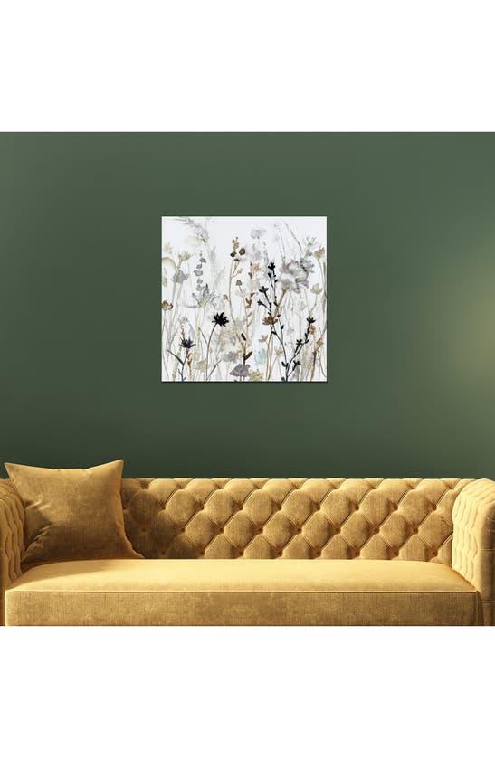 Icanvas Wildflower Mist Ii By Carol Robinson Canvas Wall Art In White-multi