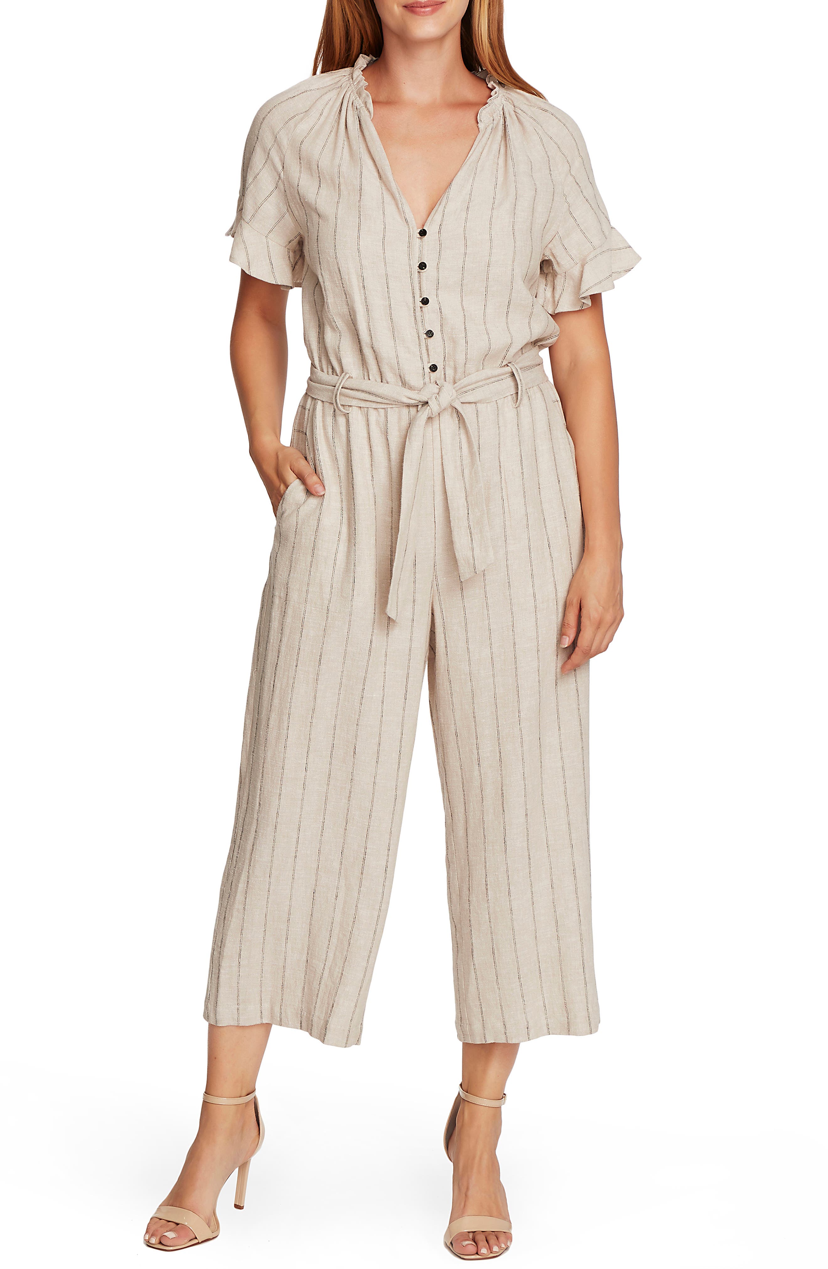 vince camuto linen jumpsuit